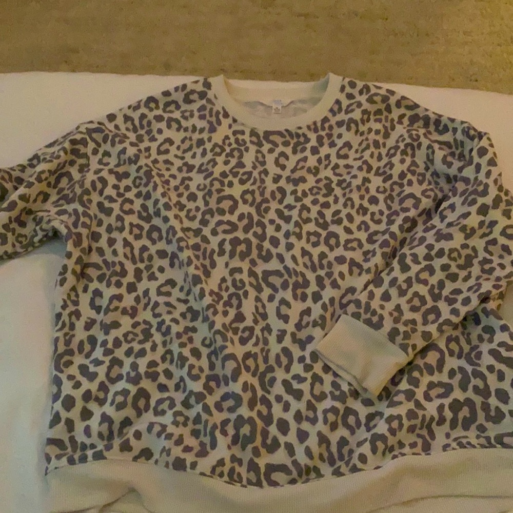 Leopard print and a white cream color